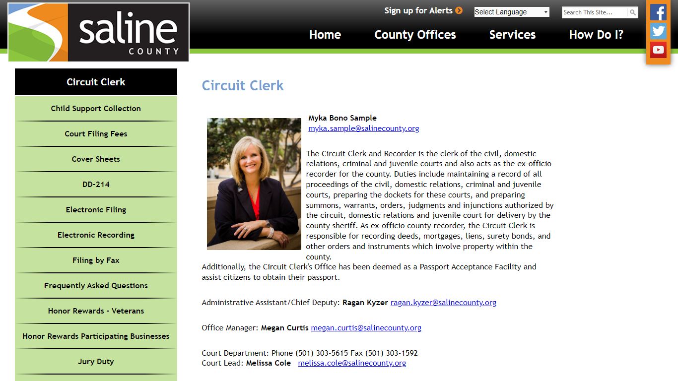 Circuit Clerk | Saline County Arkansas