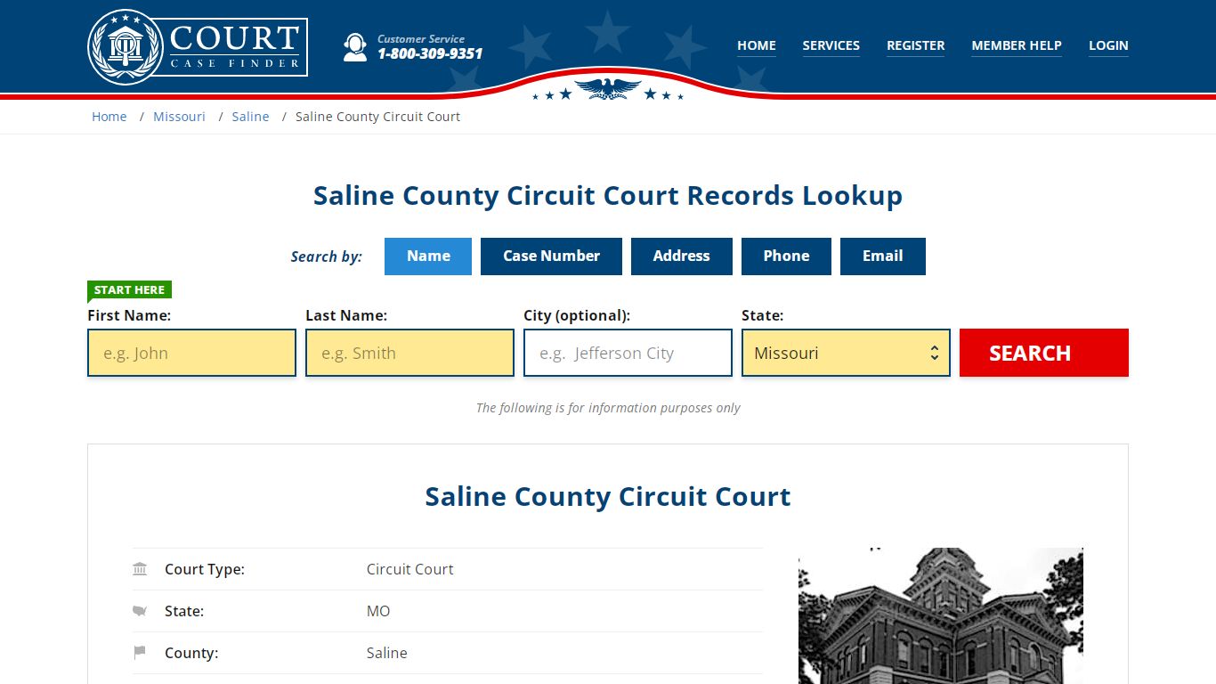 Saline County Circuit Court Records Lookup - CourtCaseFinder.com